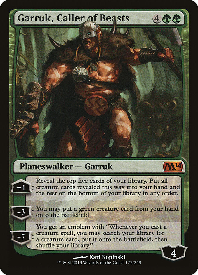 Garruk, Caller of Beasts [Magic 2014] | Yard's Games Ltd