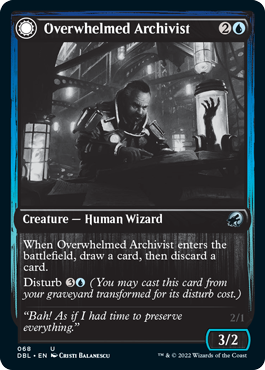 Overwhelmed Archivist // Archive Haunt [Innistrad: Double Feature] | Yard's Games Ltd