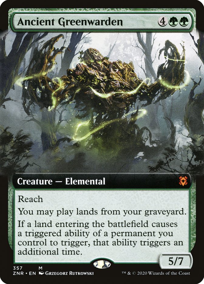 Ancient Greenwarden (Extended Art) [Zendikar Rising] | Yard's Games Ltd