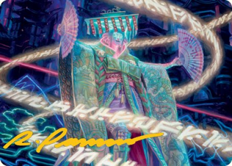 Satsuki, the Living Lore Art Card (Gold-Stamped Signature) [Kamigawa: Neon Dynasty Art Series] | Yard's Games Ltd