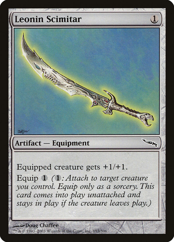 Leonin Scimitar [Mirrodin] | Yard's Games Ltd