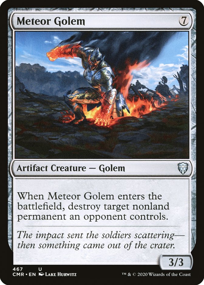 Meteor Golem (467) [Commander Legends] | Yard's Games Ltd