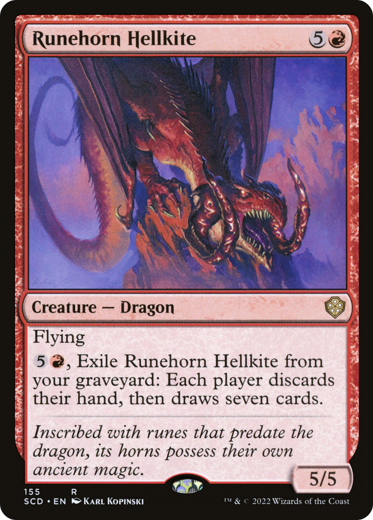 Runehorn Hellkite [Starter Commander Decks] | Yard's Games Ltd