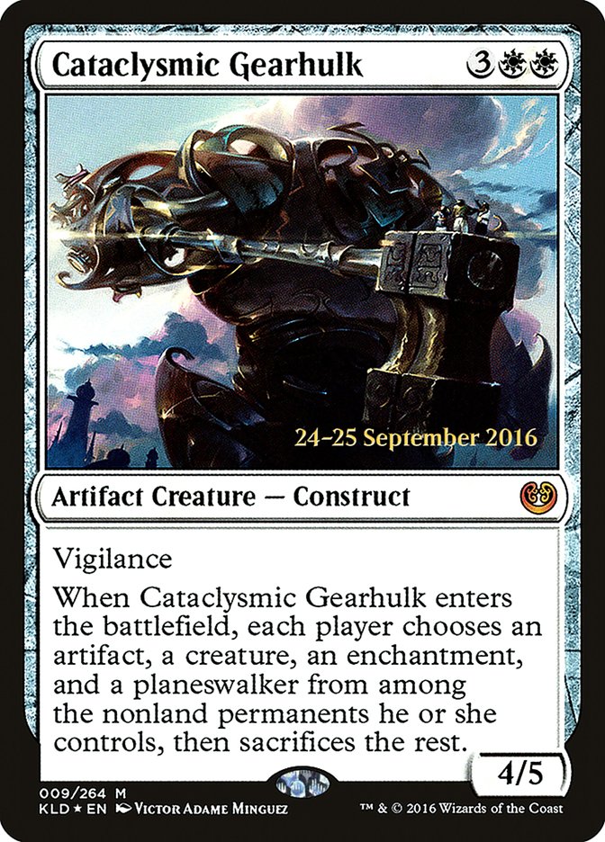 Cataclysmic Gearhulk [Kaladesh Prerelease Promos] | Yard's Games Ltd