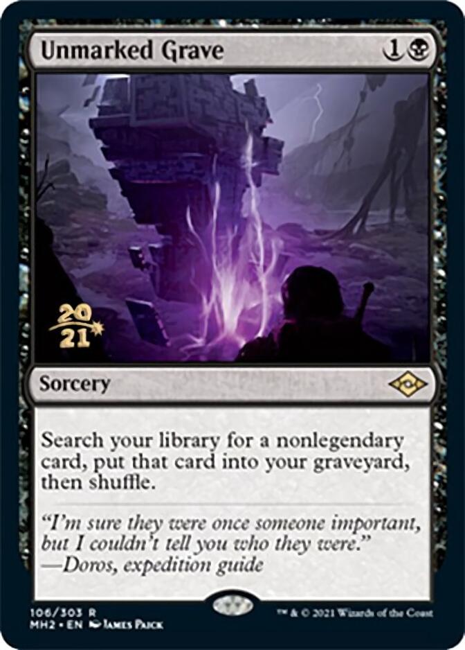 Unmarked Grave [Modern Horizons 2 Prerelease Promos] | Yard's Games Ltd