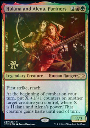 Halana and Alena, Partners [Innistrad: Crimson Vow Prerelease Promos] | Yard's Games Ltd