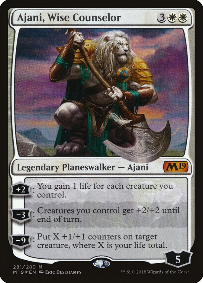 Ajani, Wise Counselor [Core Set 2019] | Yard's Games Ltd