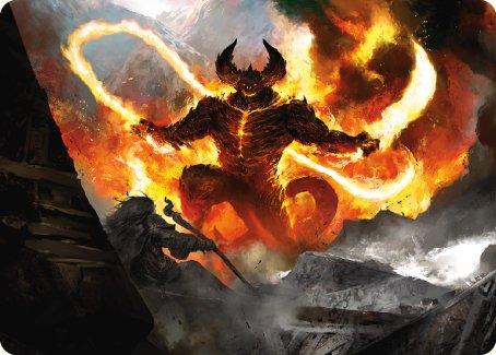 The Balrog, Flame of Udun Art Card [The Lord of the Rings: Tales of Middle-earth Art Series] | Yard's Games Ltd