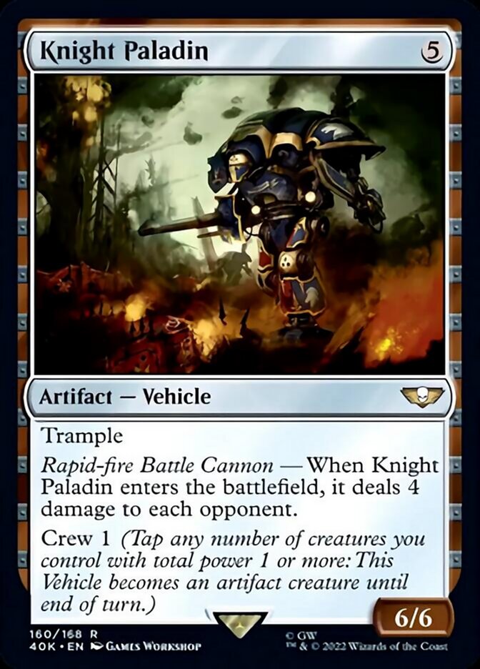 Knight Paladin (Surge Foil) [Warhammer 40,000] | Yard's Games Ltd