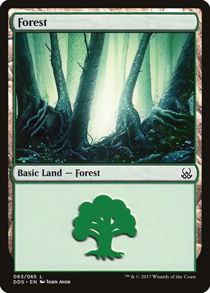 Forest (63) [Duel Decks: Mind vs. Might] | Yard's Games Ltd
