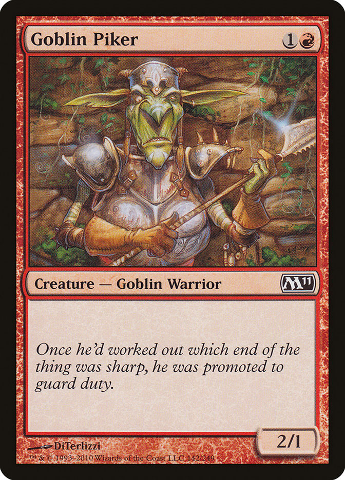 Goblin Piker [Magic 2011] | Yard's Games Ltd