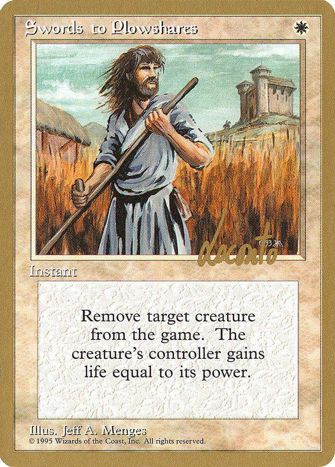 Swords to Plowshares (Michael Loconto) [Pro Tour Collector Set] | Yard's Games Ltd