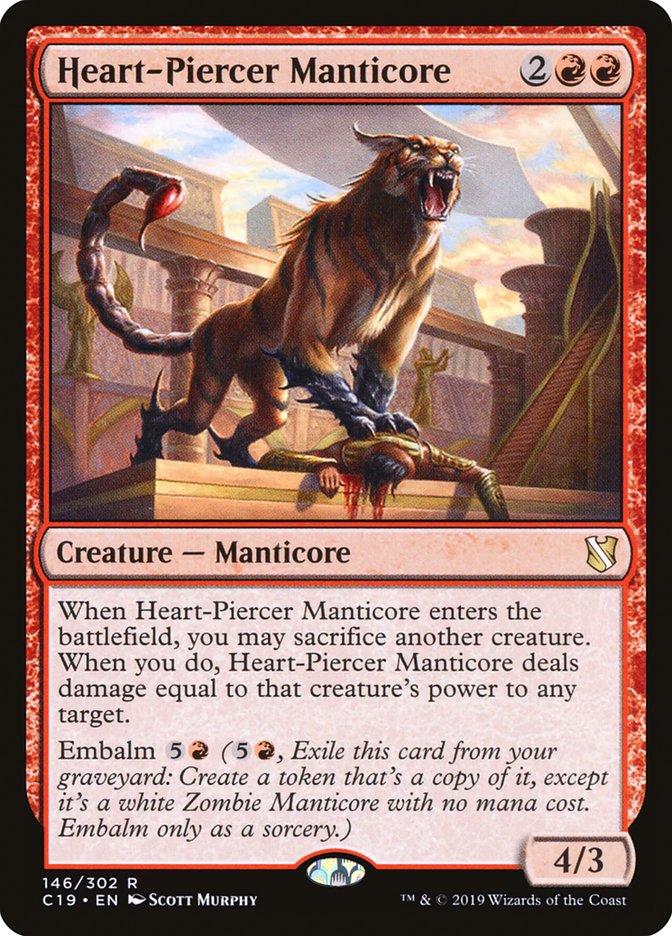 Heart-Piercer Manticore [Commander 2019] | Yard's Games Ltd