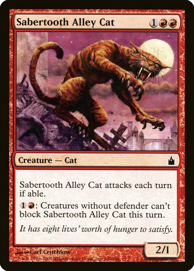 Sabertooth Alley Cat [Ravnica: City of Guilds] | Yard's Games Ltd