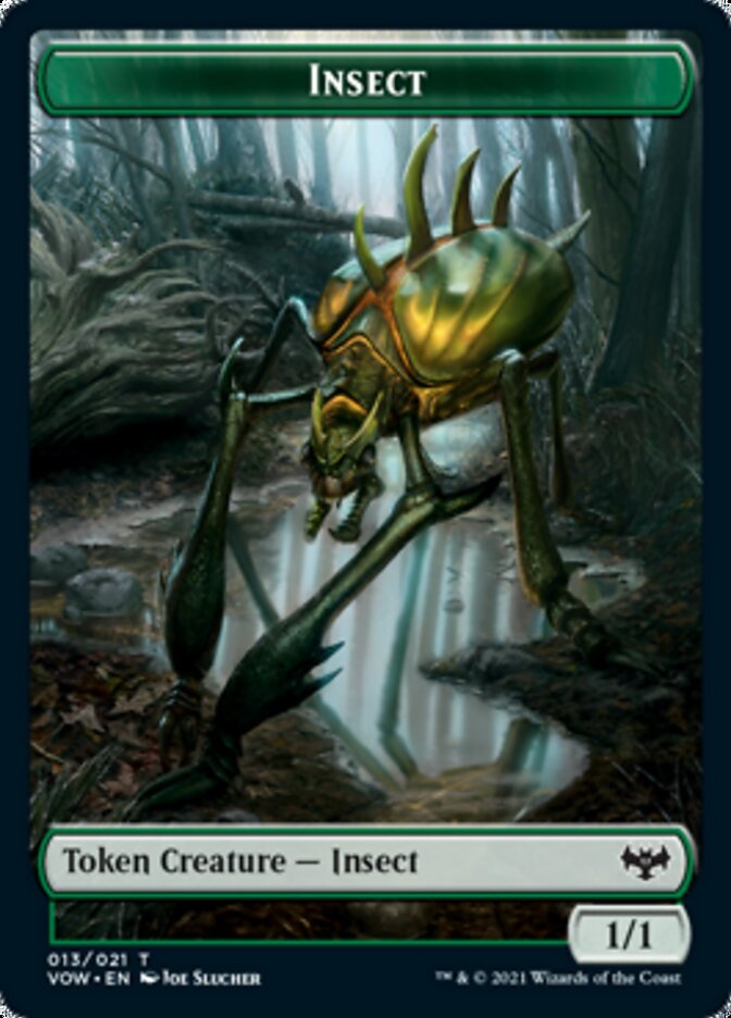 Insect // Human Soldier Double-Sided Token [Innistrad: Crimson Vow Tokens] | Yard's Games Ltd