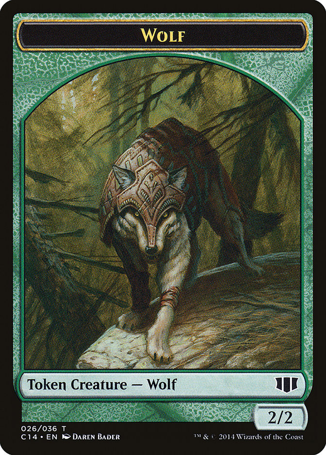 Treefolk // Wolf Double-Sided Token [Commander 2014 Tokens] | Yard's Games Ltd