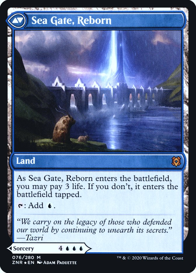 Sea Gate Restoration // Sea Gate, Reborn [Zendikar Rising Prerelease Promos] | Yard's Games Ltd