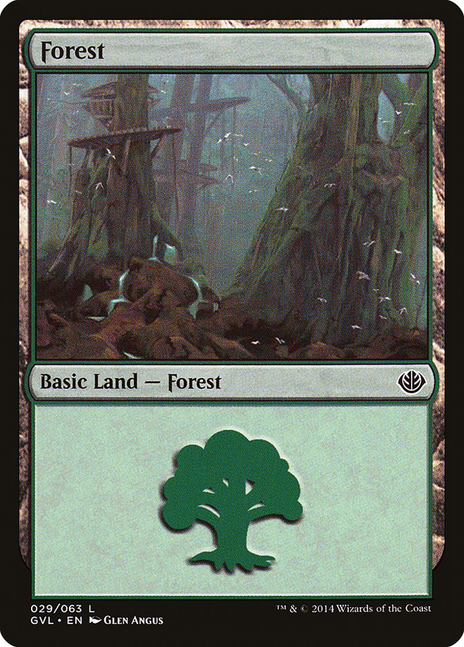 Forest (29) (Garruk vs. Liliana) [Duel Decks Anthology] | Yard's Games Ltd