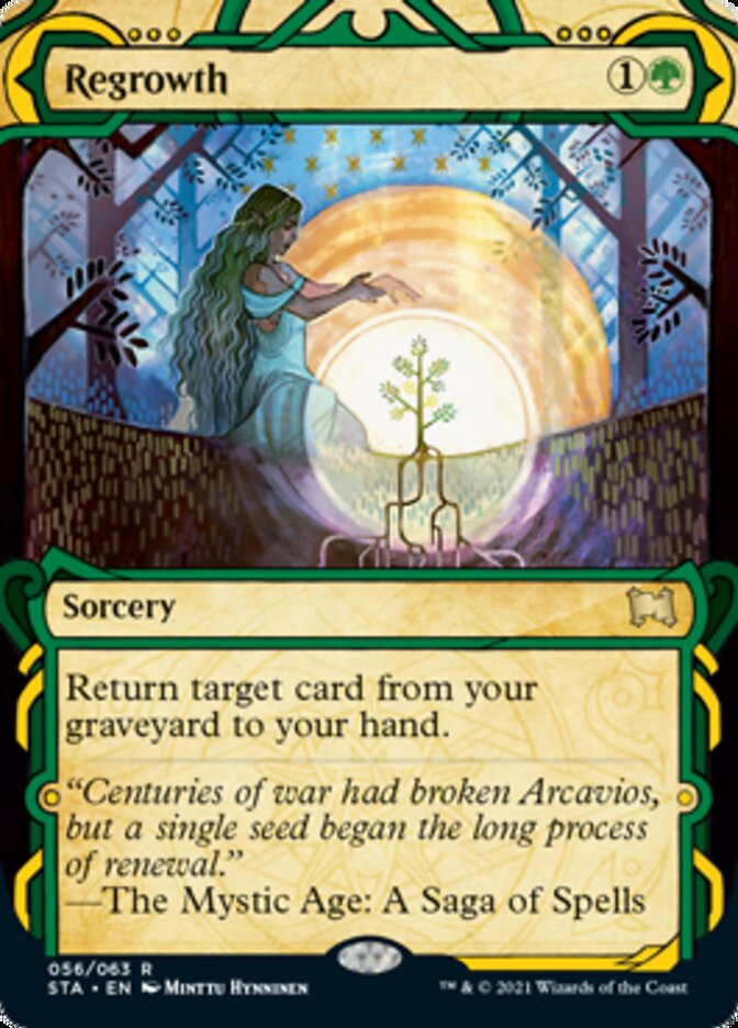 Regrowth (Foil Etched) [Strixhaven: School of Mages Mystical Archive] | Yard's Games Ltd