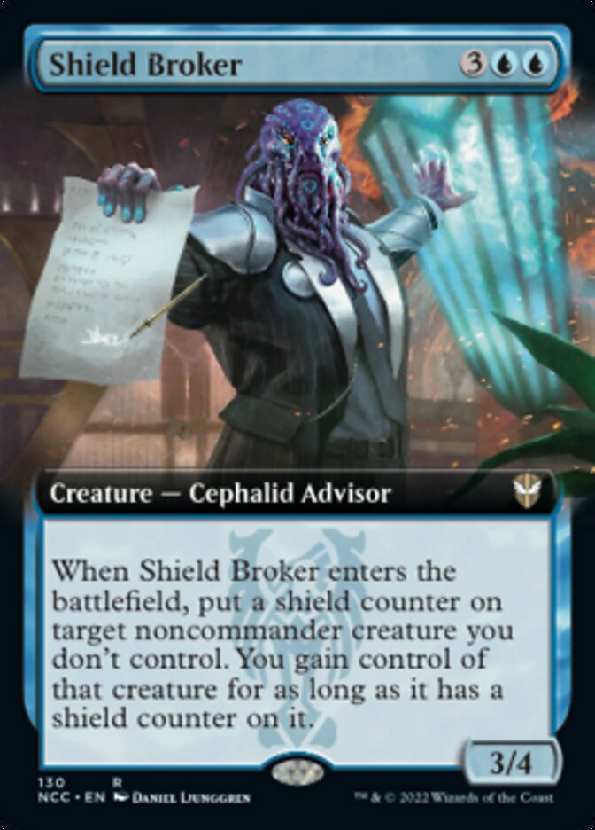 Shield Broker (Extended Art) [Streets of New Capenna Commander] | Yard's Games Ltd