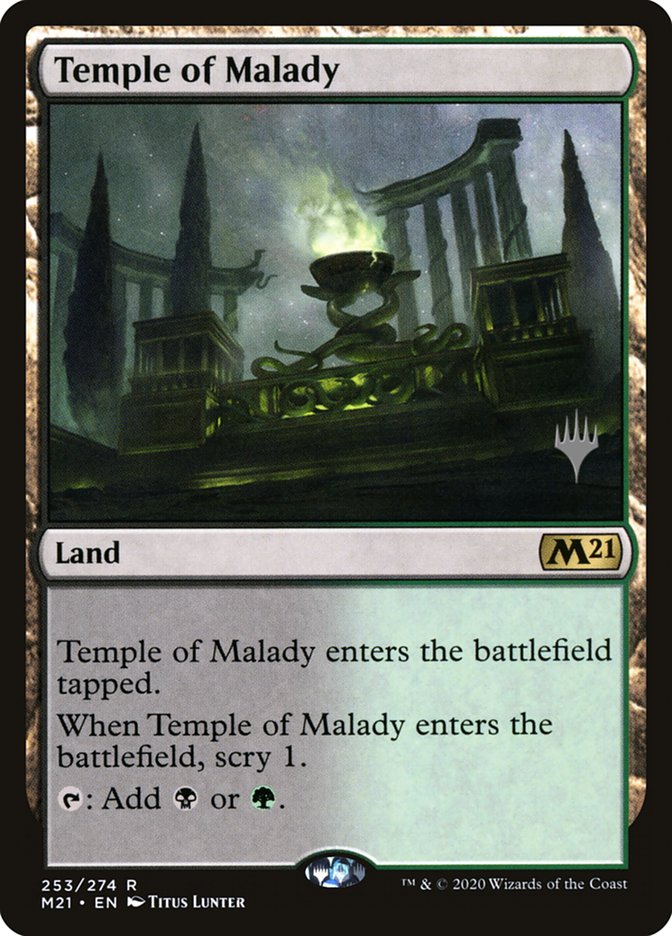 Temple of Malady (Promo Pack) [Core Set 2021 Promos] | Yard's Games Ltd