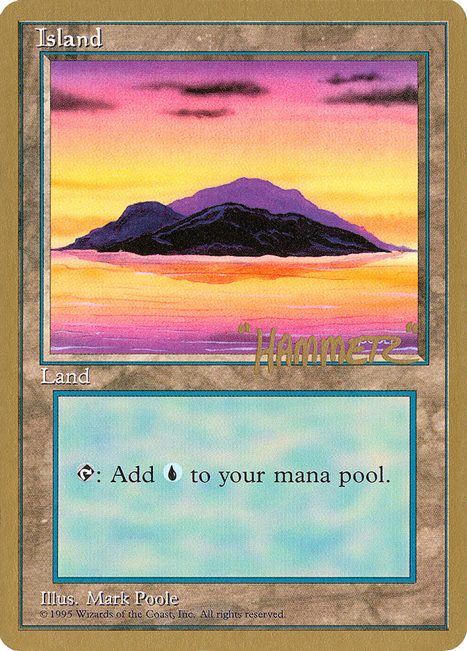 Island (shr368) (Shawn "Hammer" Regnier) [Pro Tour Collector Set] | Yard's Games Ltd