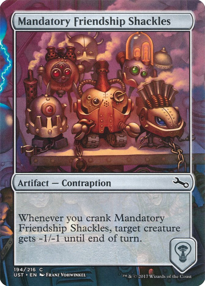 Mandatory Friendship Shackles [Unstable] | Yard's Games Ltd