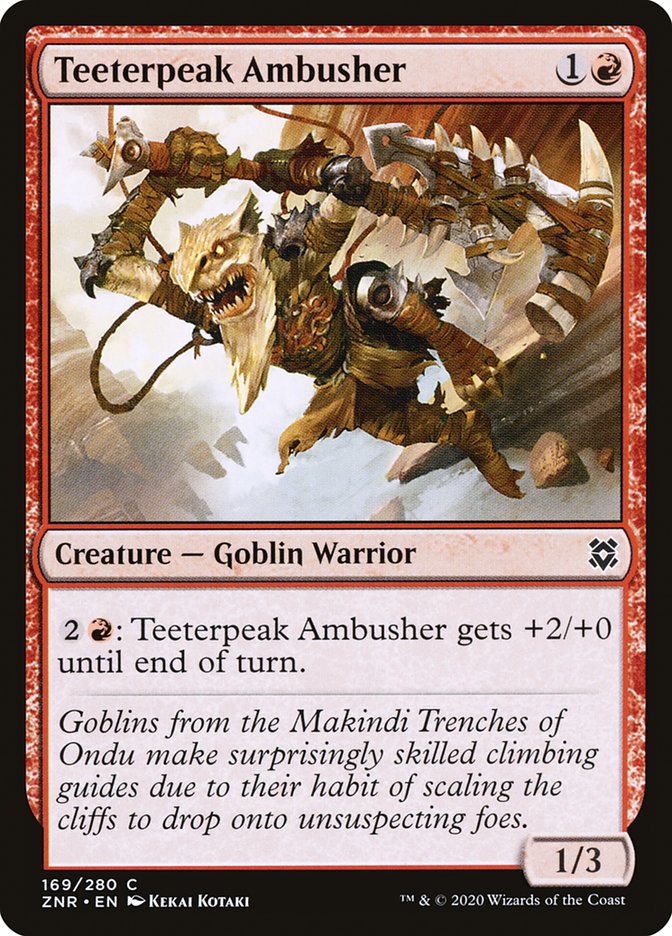 Teeterpeak Ambusher [Zendikar Rising] | Yard's Games Ltd