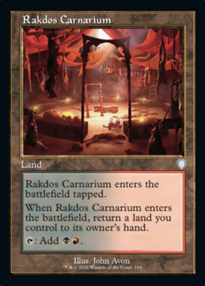 Rakdos Carnarium (Retro) [The Brothers' War Commander] | Yard's Games Ltd