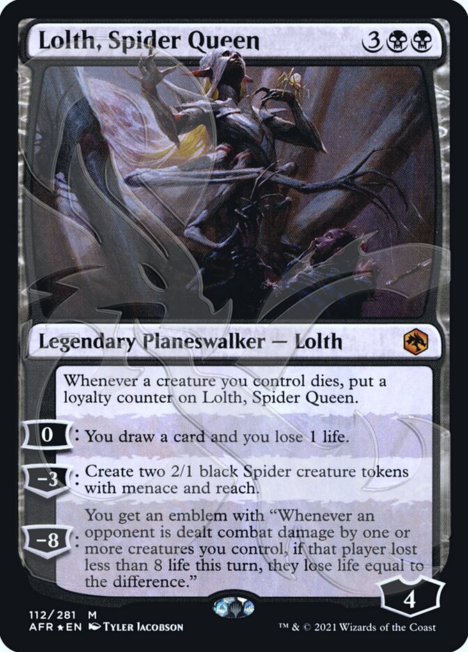 Lolth, Spider Queen (Ampersand Promo) [Dungeons & Dragons: Adventures in the Forgotten Realms Promos] | Yard's Games Ltd