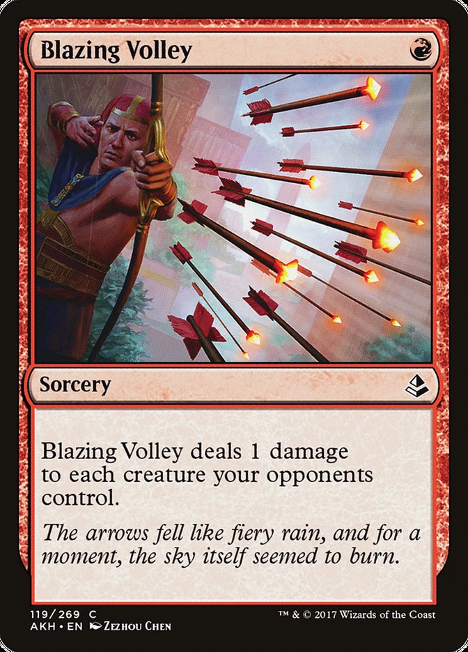 Blazing Volley [Amonkhet] | Yard's Games Ltd