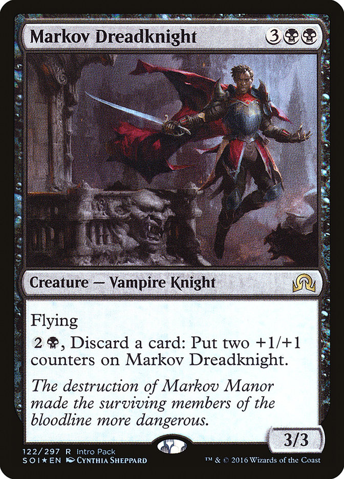 Markov Dreadknight (Intro Pack) [Shadows over Innistrad Promos] | Yard's Games Ltd