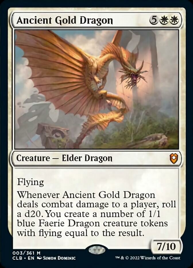 Ancient Gold Dragon [Commander Legends: Battle for Baldur's Gate] | Yard's Games Ltd