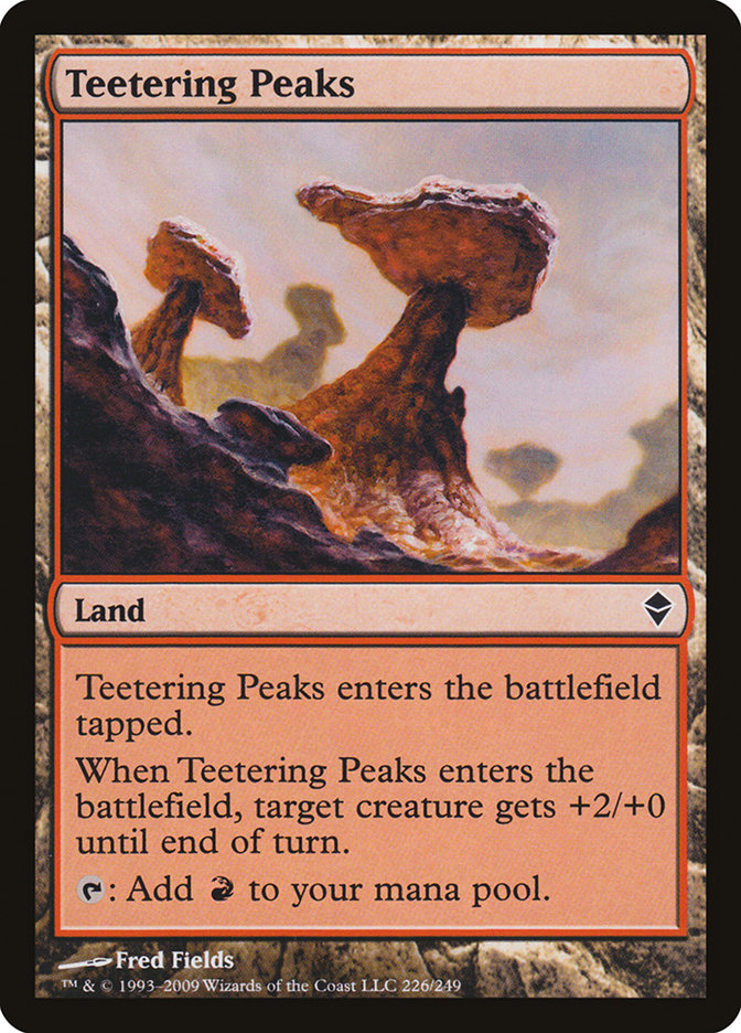 Teetering Peaks [Zendikar] | Yard's Games Ltd