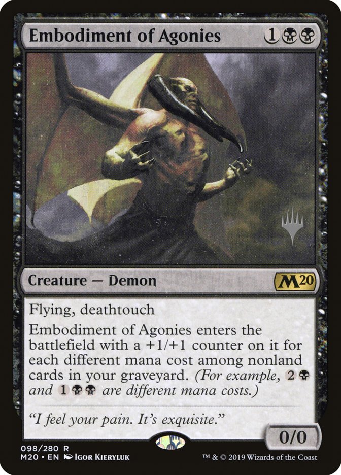 Embodiment of Agonies (Promo Pack) [Core Set 2020 Promos] | Yard's Games Ltd