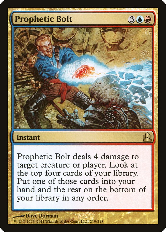 Prophetic Bolt [Commander 2011] | Yard's Games Ltd