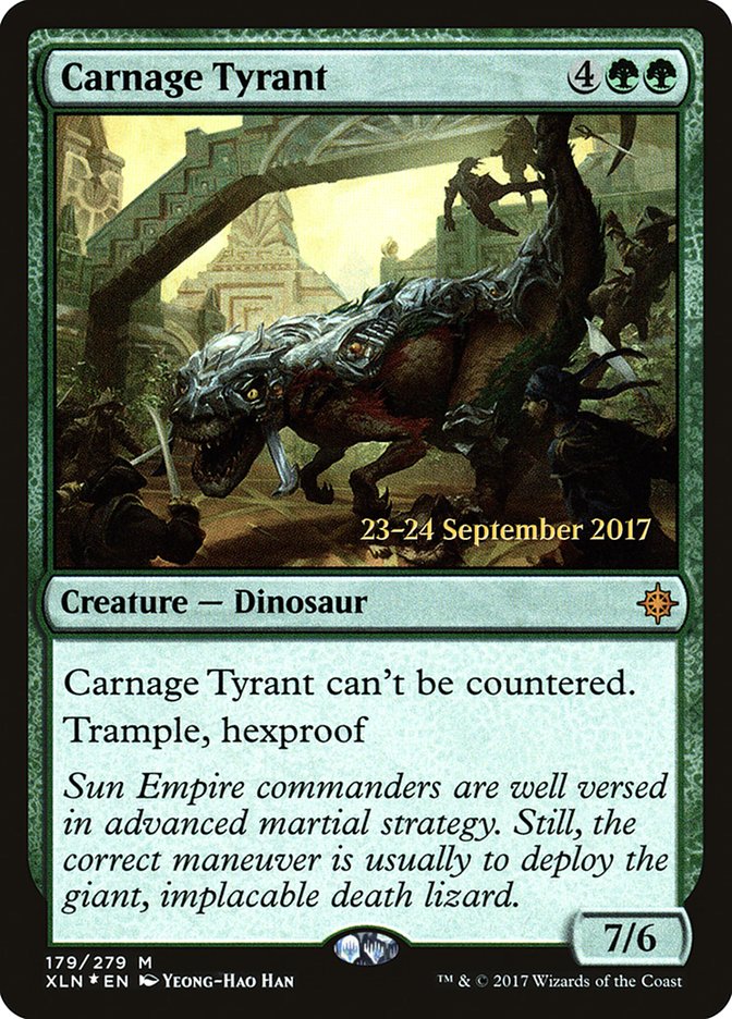 Carnage Tyrant [Ixalan Prerelease Promos] | Yard's Games Ltd