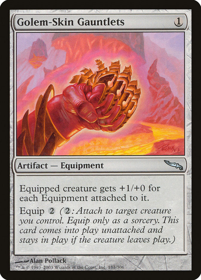 Golem-Skin Gauntlets [Mirrodin] | Yard's Games Ltd