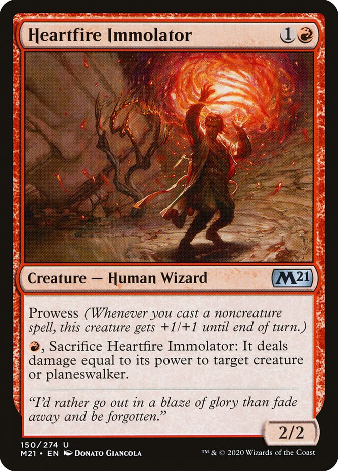 Heartfire Immolator [Core Set 2021] | Yard's Games Ltd