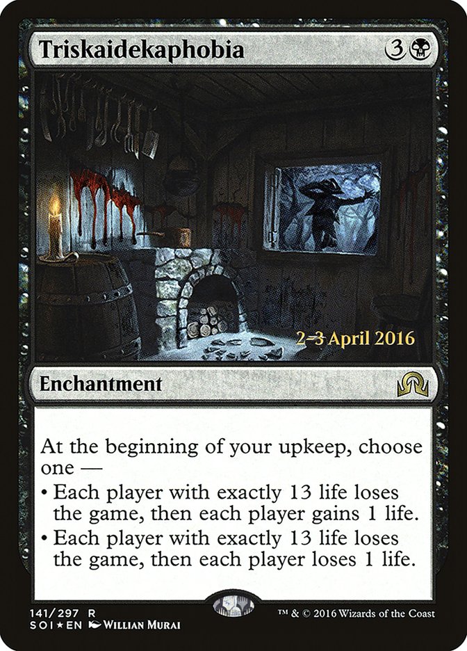 Triskaidekaphobia [Shadows over Innistrad Prerelease Promos] | Yard's Games Ltd