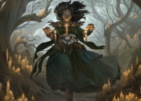 Candlegrove Witch 1 Art Card [Innistrad: Midnight Hunt Art Series] | Yard's Games Ltd