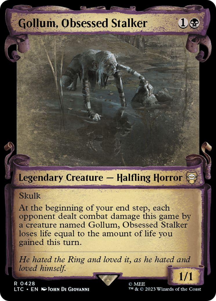 Gollum, Obsessed Stalker [The Lord of the Rings: Tales of Middle-Earth Commander Showcase Scrolls] | Yard's Games Ltd