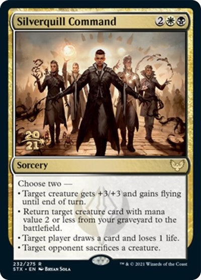 Silverquill Command [Strixhaven: School of Mages Prerelease Promos] | Yard's Games Ltd