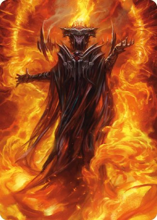 Sauron, the Dark Lord Art Card [The Lord of the Rings: Tales of Middle-earth Art Series] | Yard's Games Ltd