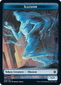 Illusion // Plant Double-Sided Token [Zendikar Rising Tokens] | Yard's Games Ltd