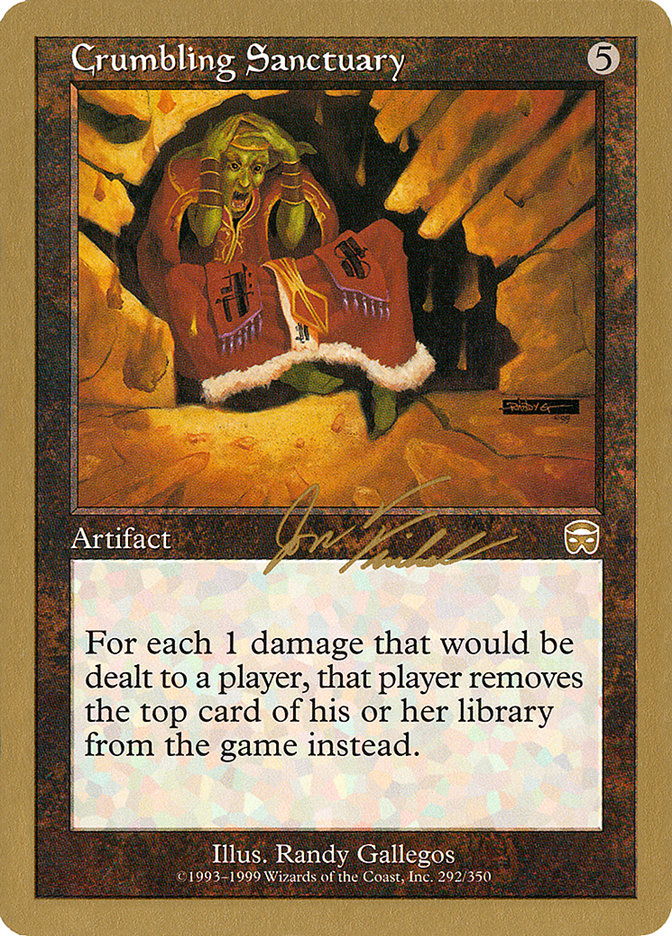 Crumbling Sanctuary (Jon Finkel) [World Championship Decks 2000] | Yard's Games Ltd