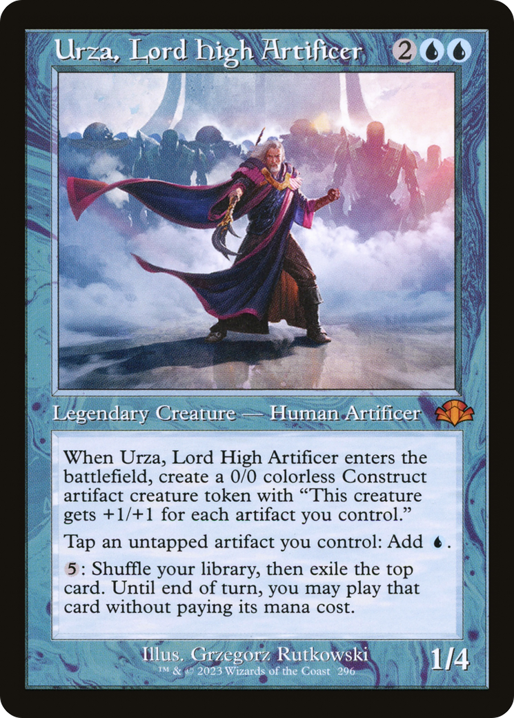 Urza, Lord High Artificer (Retro) [Dominaria Remastered] | Yard's Games Ltd