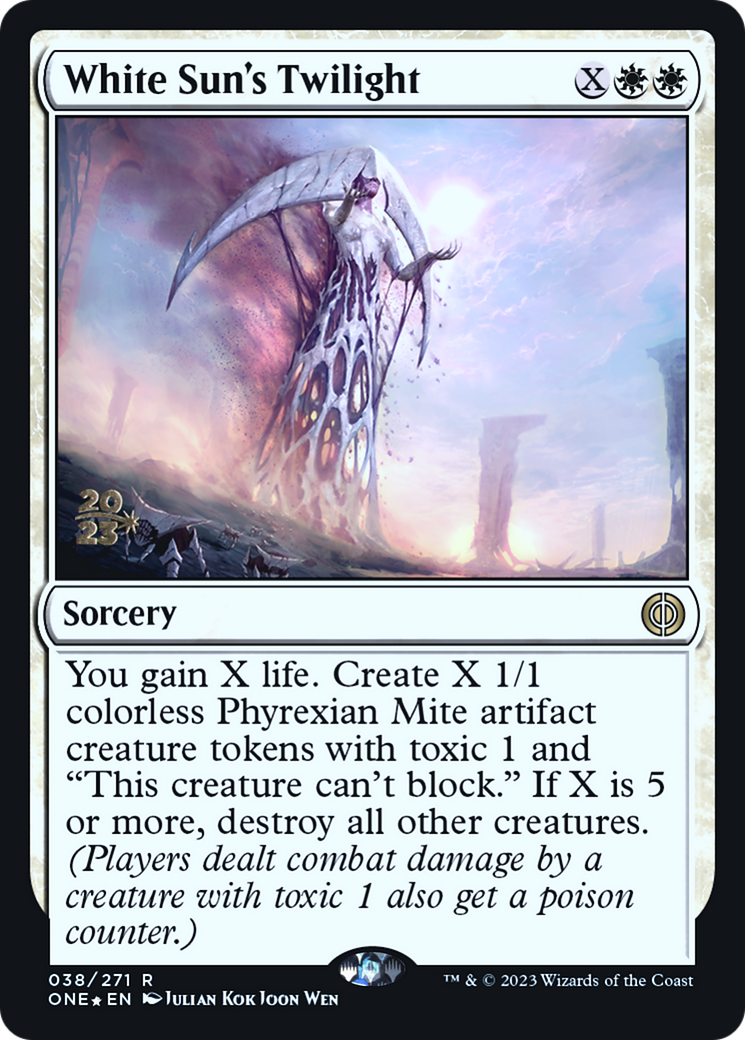 White Sun's Twilight [Phyrexia: All Will Be One Prerelease Promos] | Yard's Games Ltd