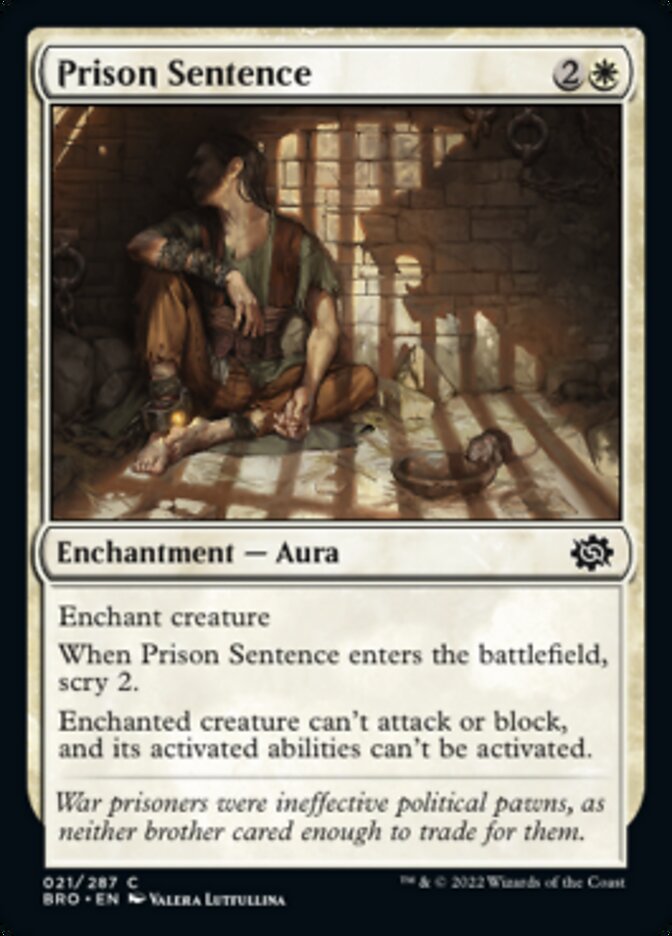 Prison Sentence [The Brothers' War] | Yard's Games Ltd