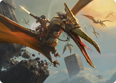 Skyhunter Strike Force Art Card [Phyrexia: All Will Be One Art Series] | Yard's Games Ltd